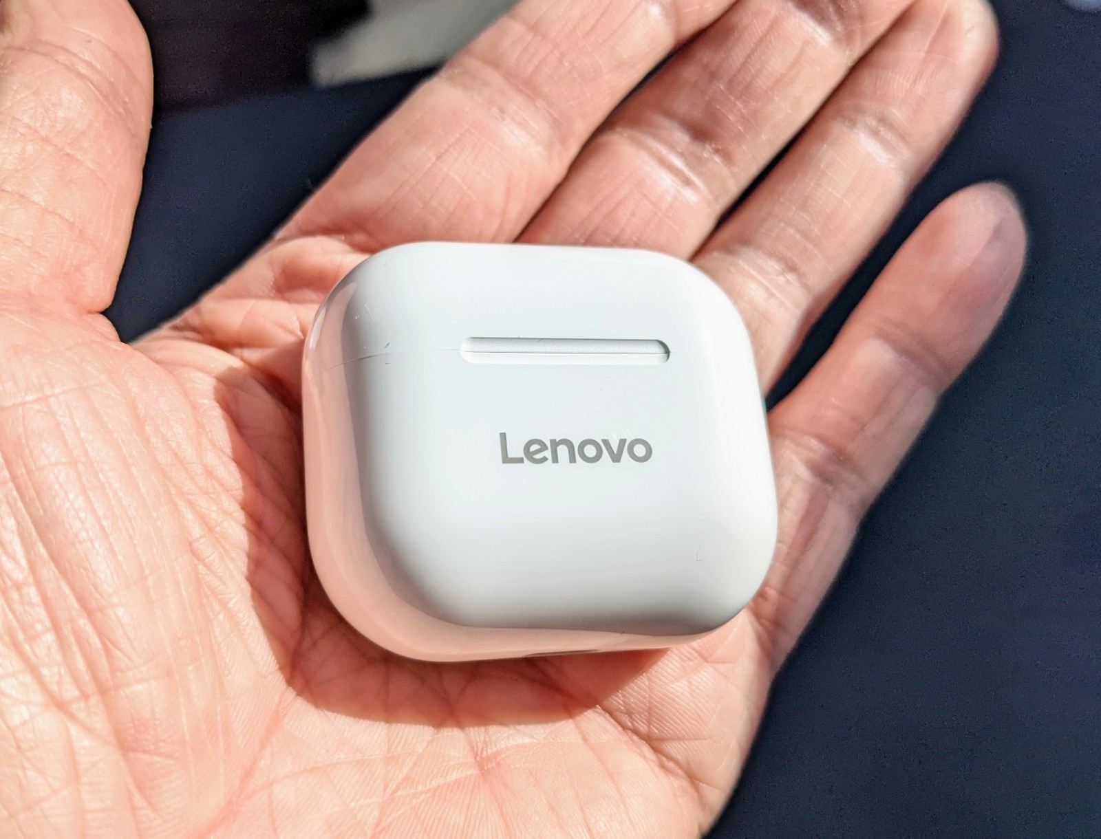 ワイヤレスイヤホン Bluetoothイヤホン Lenovo LP40白色 新品 - イヤフォン
